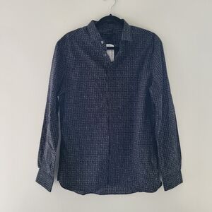John Varvatos Patterned Button Down Cotton Shirt